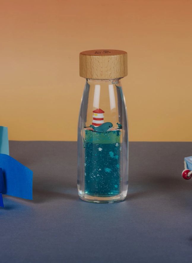 Bouteille sensorielle Baleine | Bleu