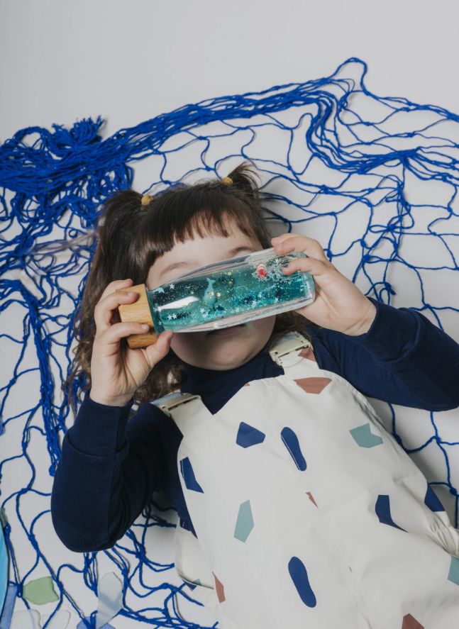 Bouteille sensorielle Baleine | Bleu