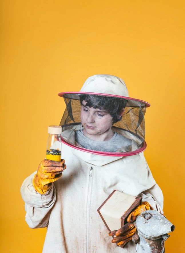 Bouteille sensorielle Abeilles | Jaune