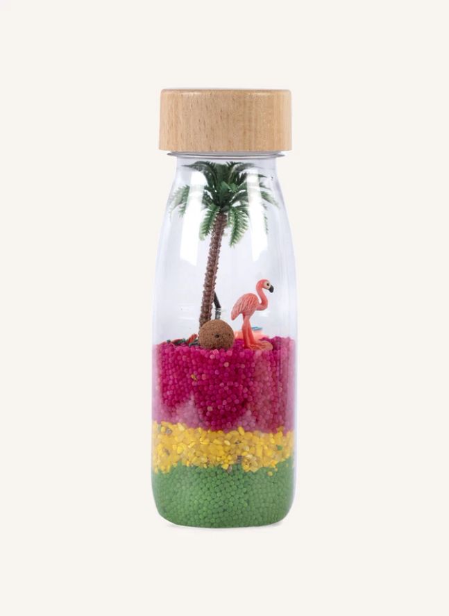 Bouteille sensorielle Flamant Rose
