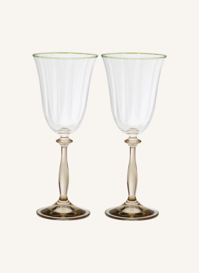 Verres à vin Lily Optic - Set de 2 | Doré