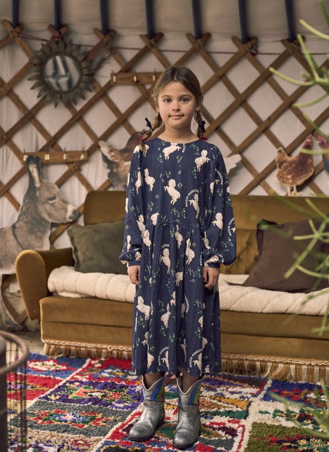 Robe Moutons | Bleu foncé
