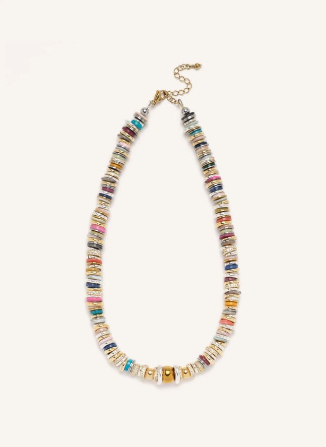 Collier Twist Rondelle | Doré