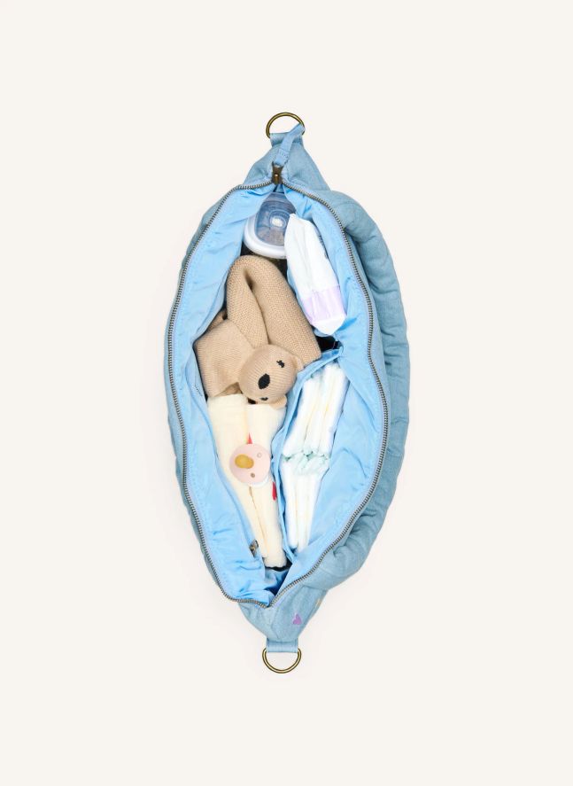 Sac à langer en denim Hearts
