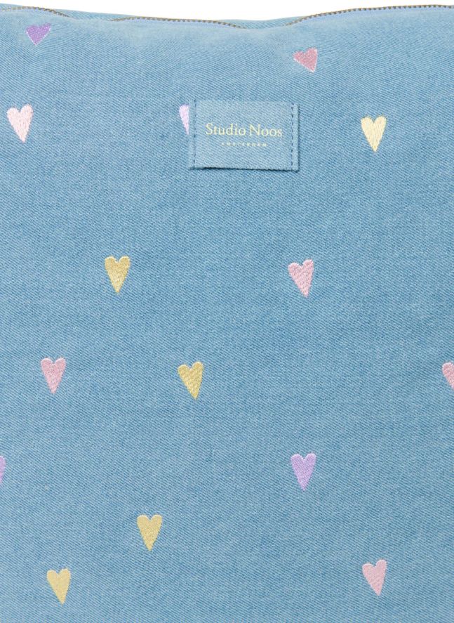 Sac à langer en denim Hearts