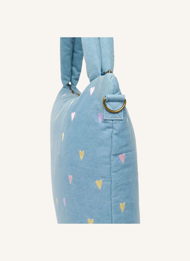 Sac à langer en denim Hearts