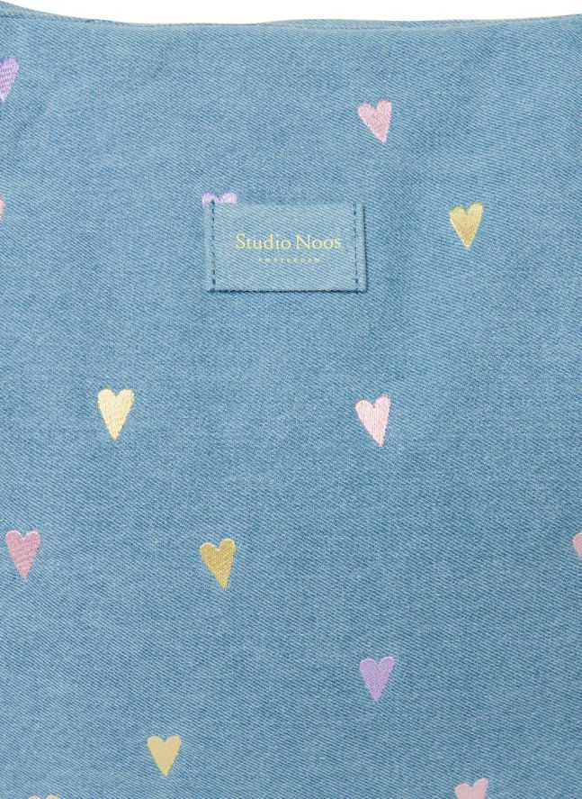Sac mom-bag en denim Hearts