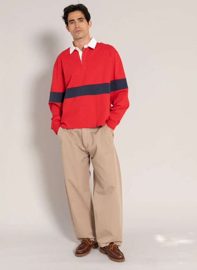 Polo Fausto Coton Bio | Rouge foncé