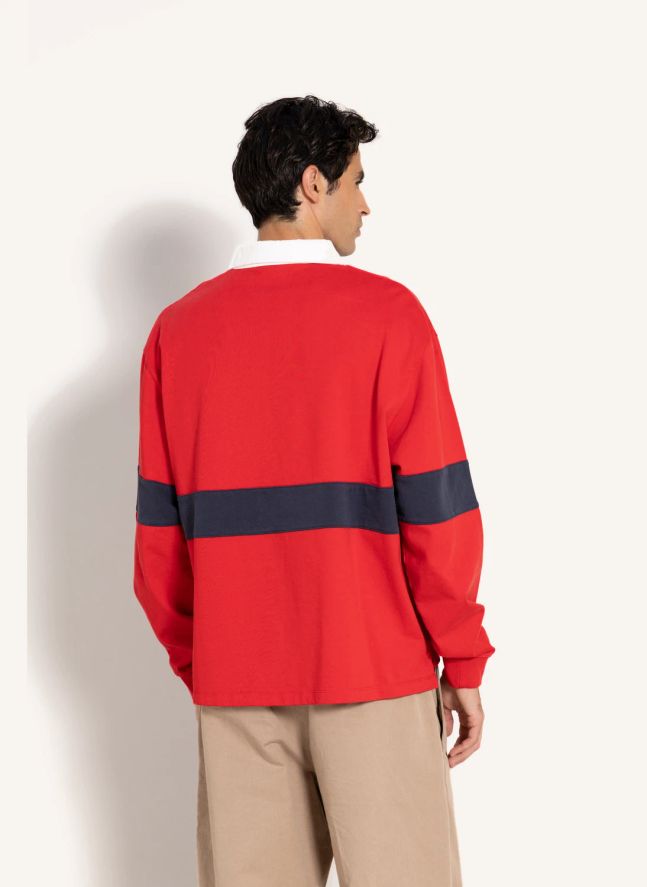 Polo Fausto Coton Bio | Rouge foncé