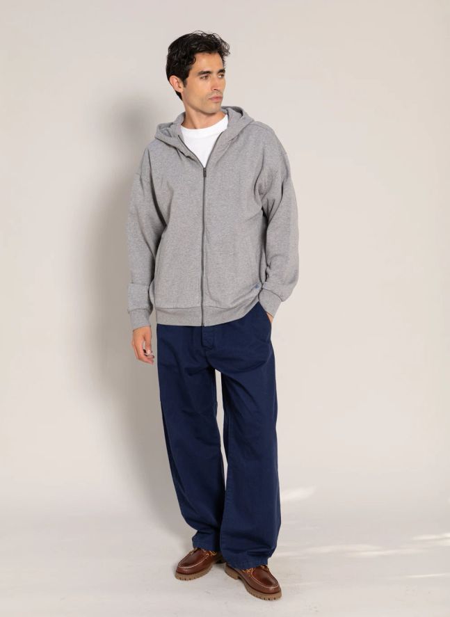 Sweat Capuche Mambo Coton Bio | Gris chiné