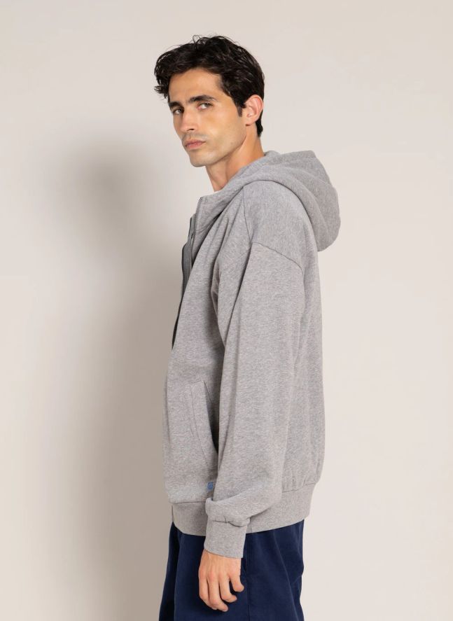 Sweat Capuche Mambo Coton Bio | Gris chiné