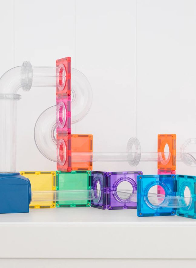 Ball Run Launcher Set - 47 pieces | Rainbow
