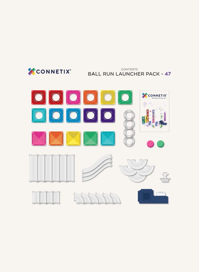 Ball Run Launcher pack - 47 pièces | Rainbow