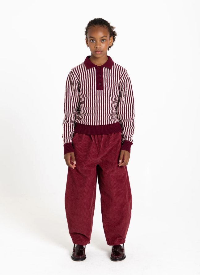 Pantalon Balloon Ginger | Rouge cerise