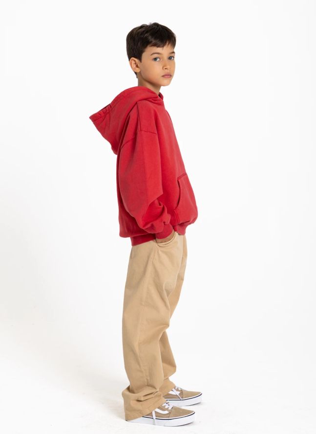 Sweat Noa Coton Bio | Rouge foncé