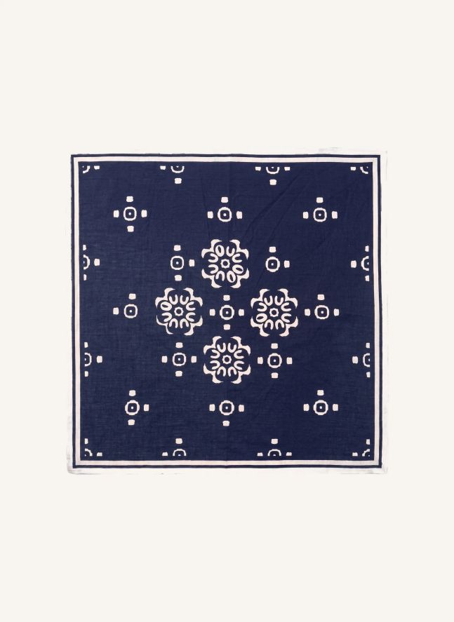 Foulard Elyne Bandana | Bleu indigo