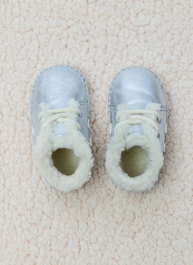 Chaussons Fourrés | Argenté
