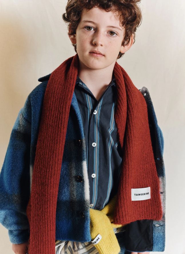 Veste Polaire Carreaux | Bleu