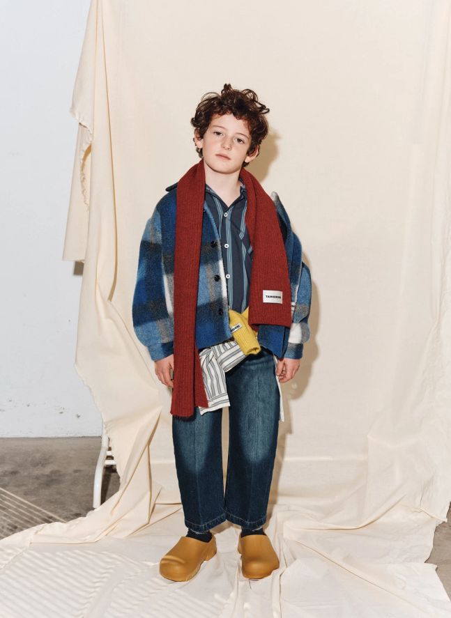 Veste Polaire Carreaux | Bleu