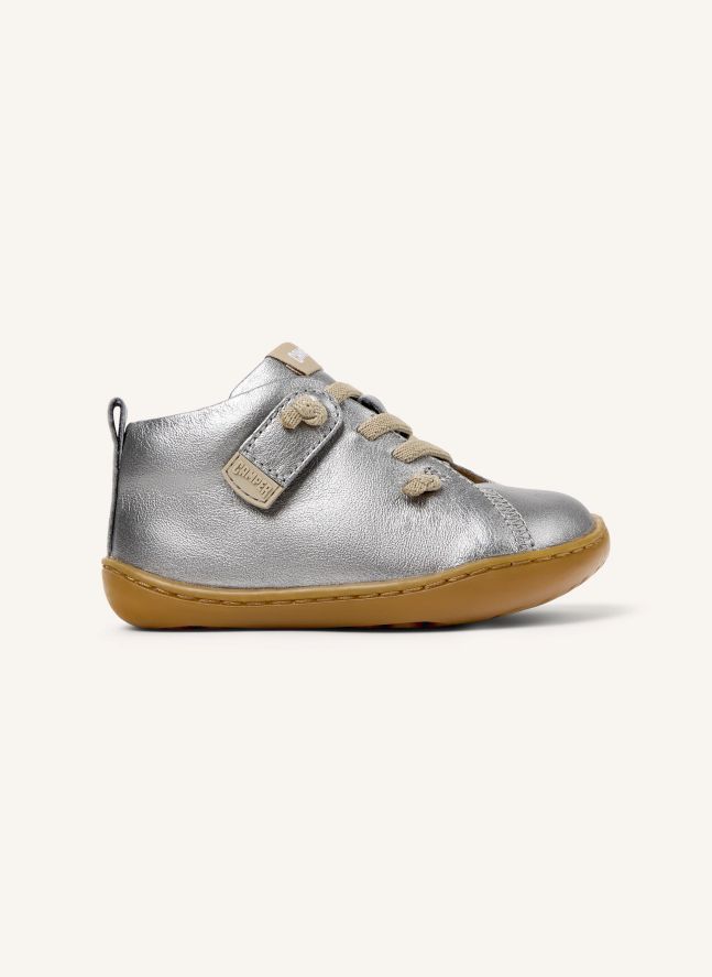 Chaussures Lacets Elastiqués Peu | Gris argent