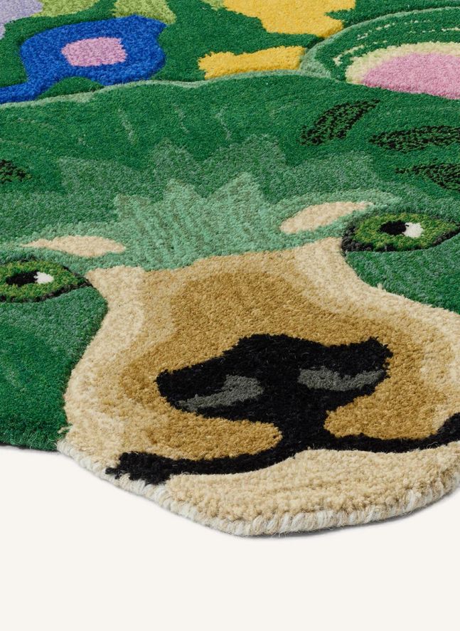 Tapis Ours en laine Josie Jardin 