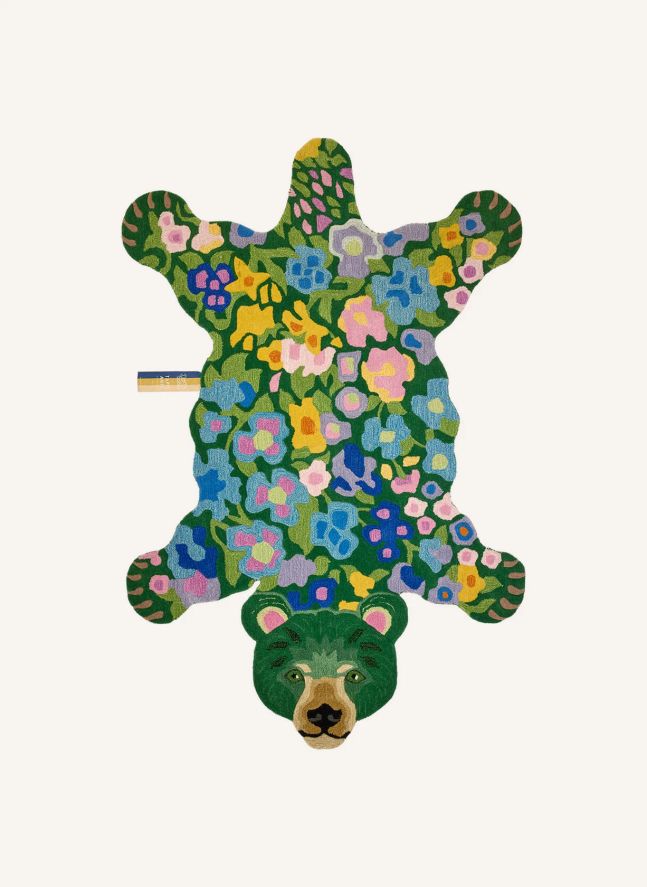 Tapis Ours en laine Josie Jardin 