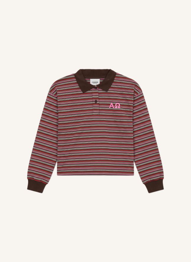 Polo Bahia Rayé | Marron