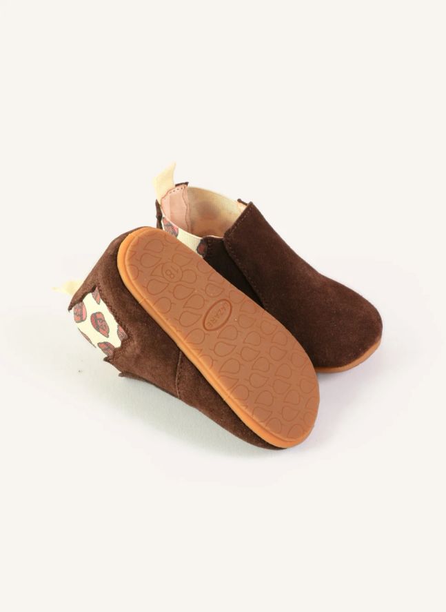 Chaussons Oscar Chiens | Chocolat