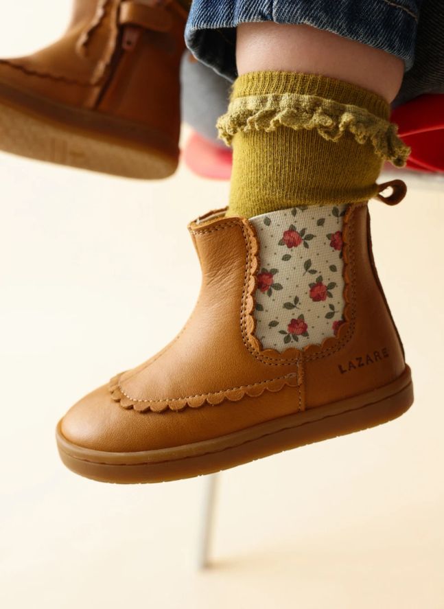 Boots Isaure Fleurs | Camel