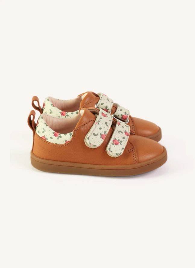 Baskets Mahaut Fleuries | Camel