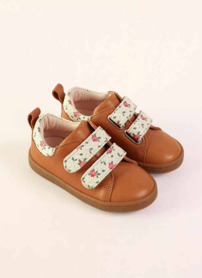 Baskets Mahaut Fleuries | Camel