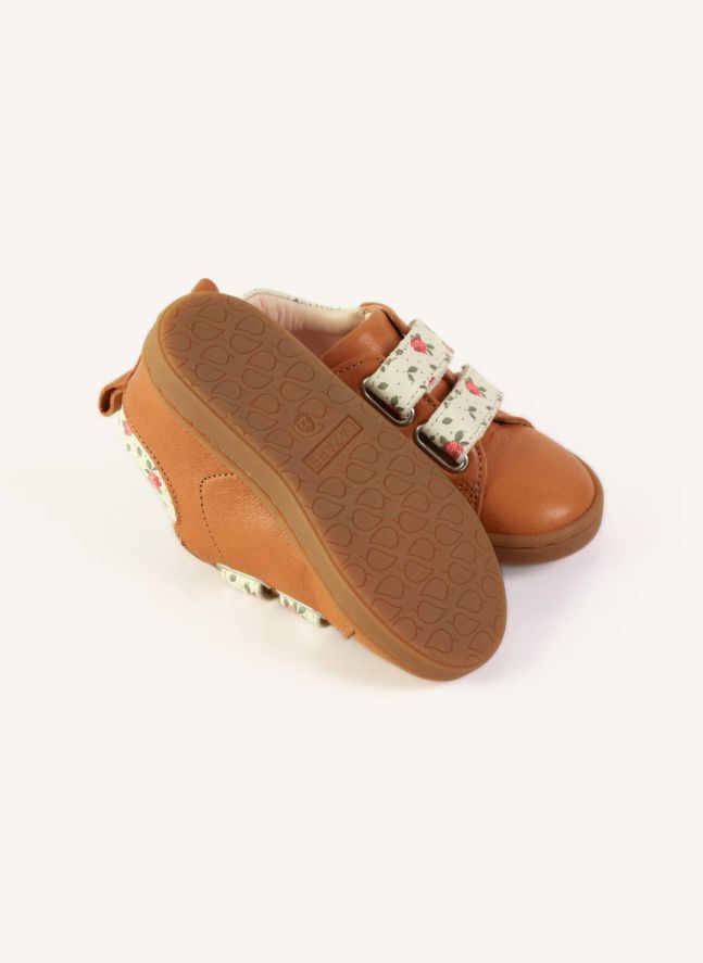 Baskets Mahaut Fleuries | Camel