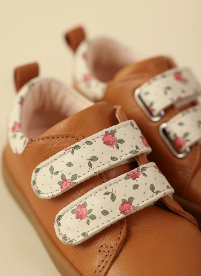 Baskets Mahaut Fleuries | Camel