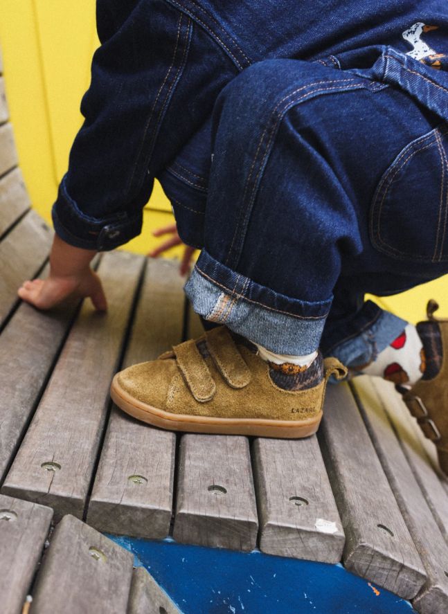 Baskets Mahaut Tartan | Brun kaki