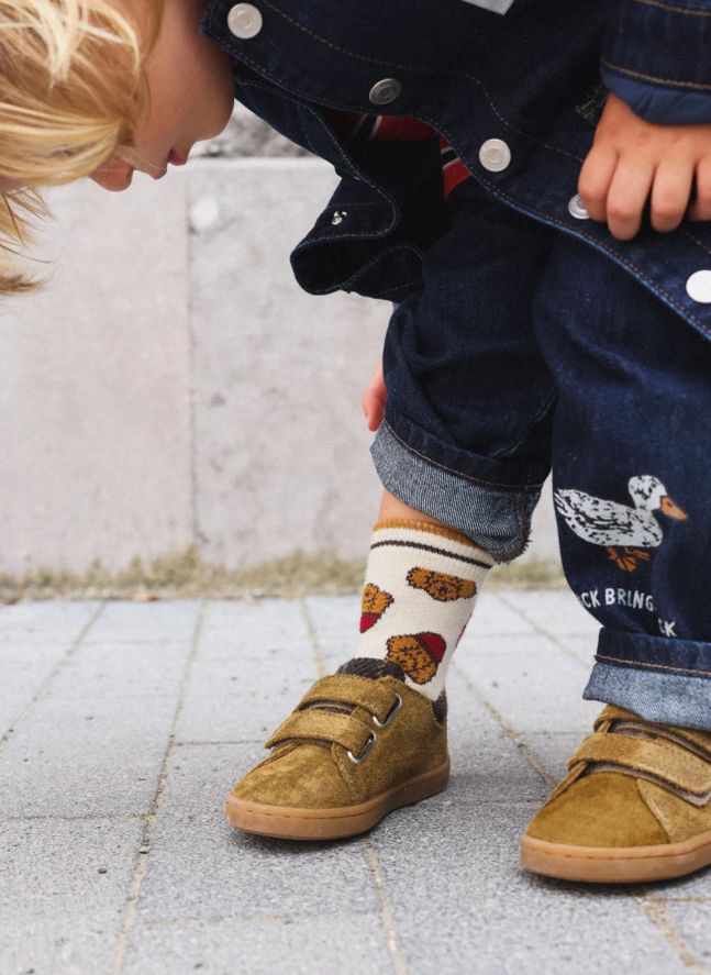 Baskets Mahaut Tartan | Brun kaki