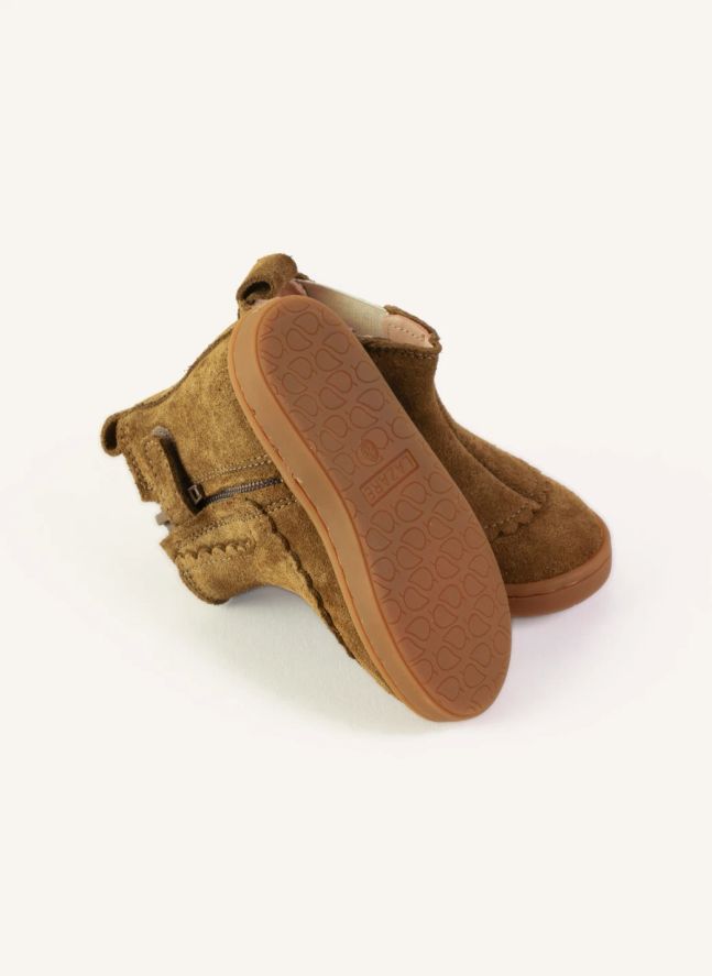 Boots Isaure Fleurs | Brun kaki