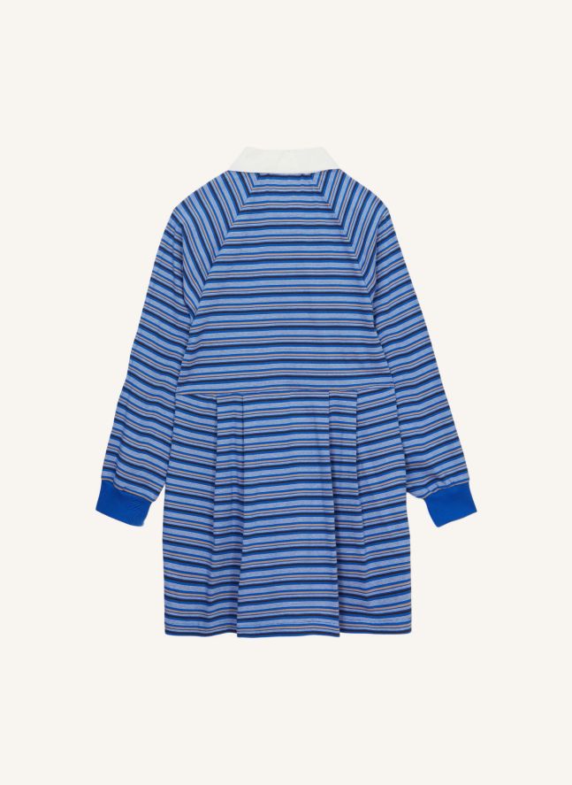 Robe Polo Esee Rayée | Bleu électrique
