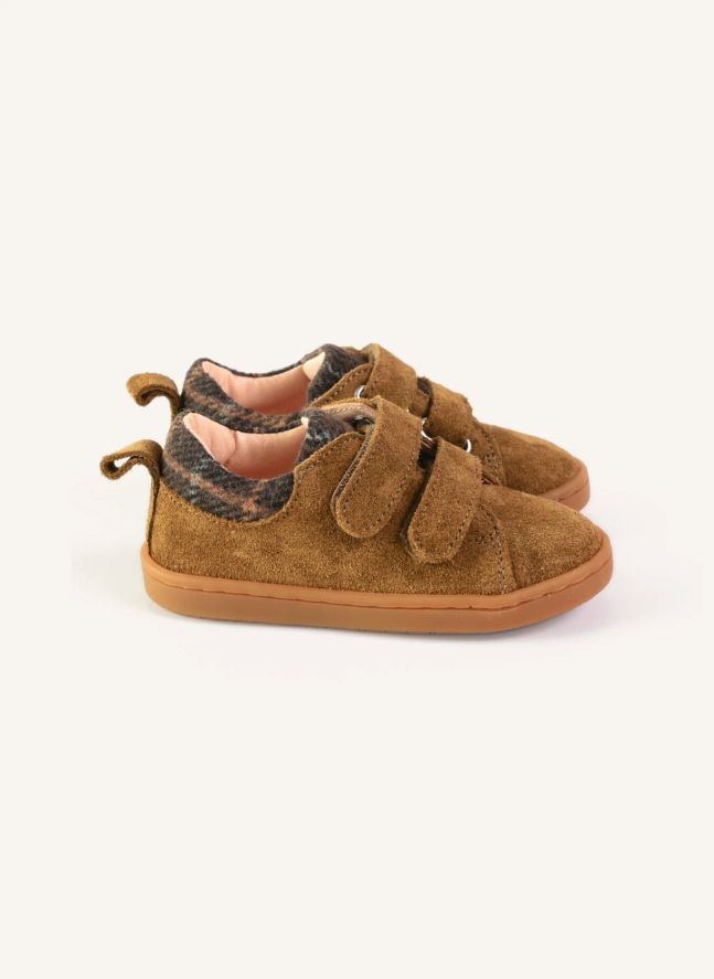Baskets Mahaut Tartan | Brun kaki