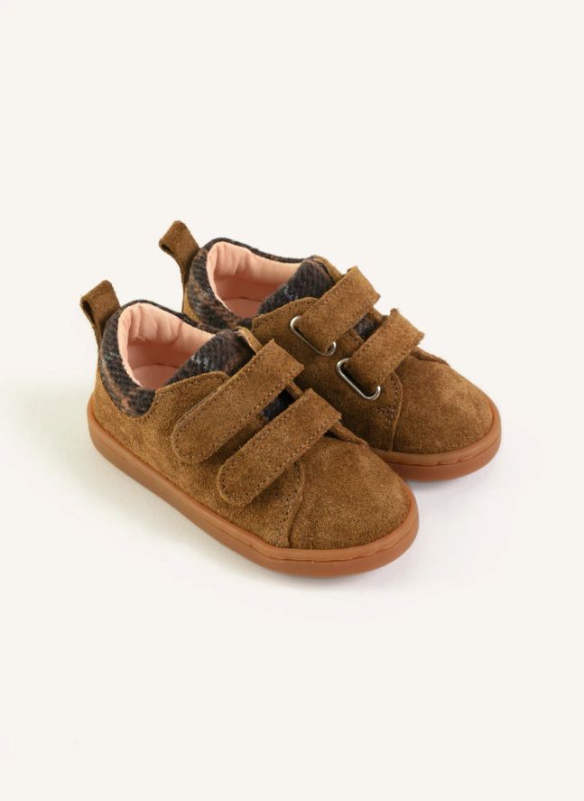 Baskets Mahaut Tartan | Brun kaki