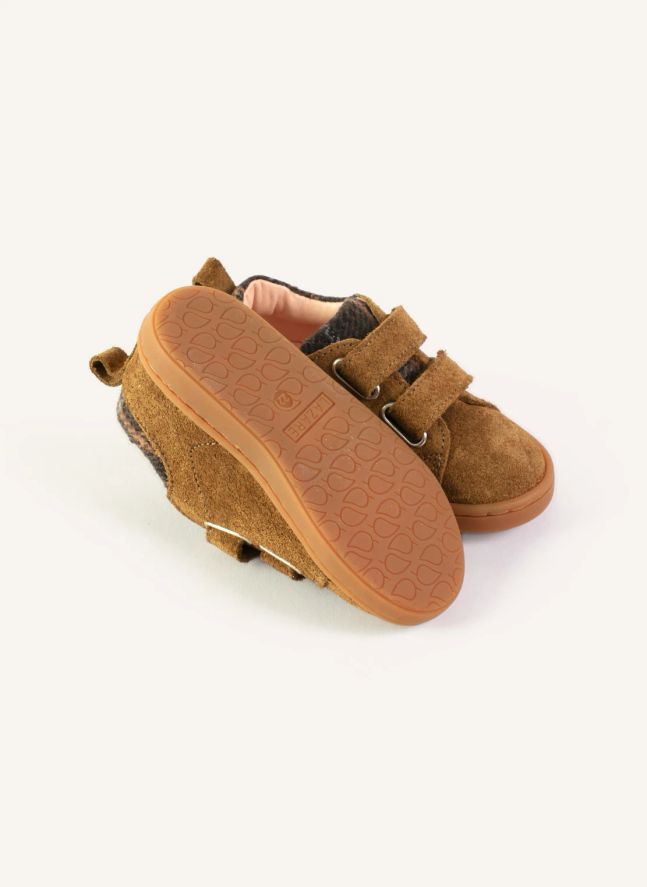 Baskets Mahaut Tartan | Brun kaki