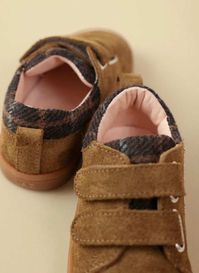 Baskets Mahaut Tartan | Brun kaki