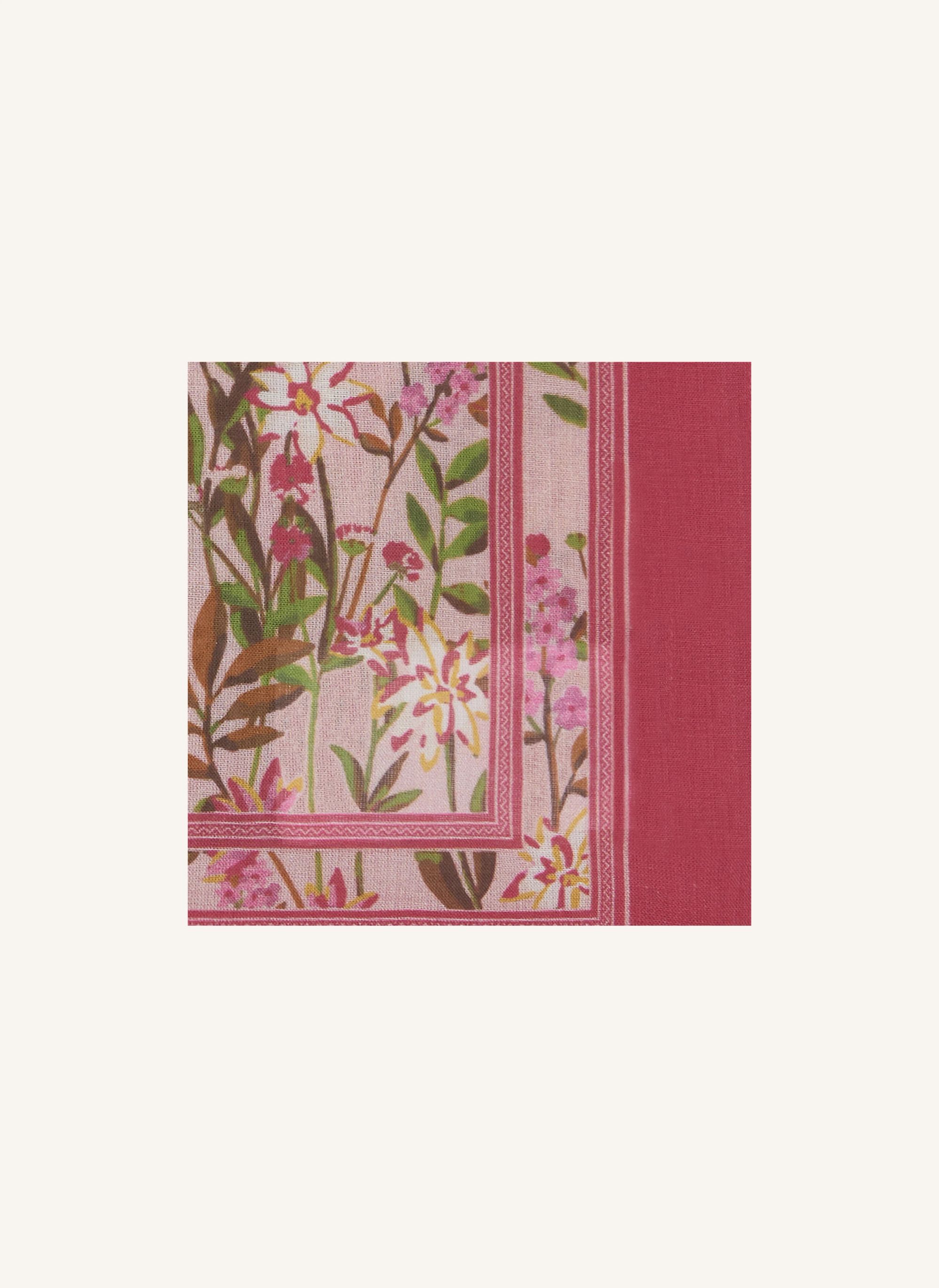 Flowered Scarf | Pink- Product image n°1