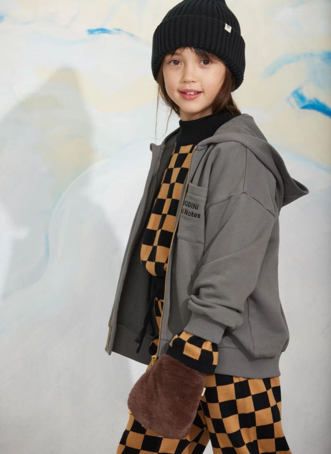 Sweat Zippé M.Rodini Coton Bio | Gris