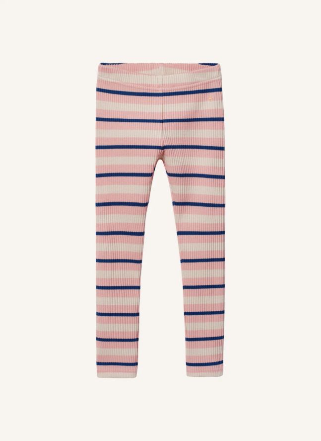 Legging Côtelé Rayé | Rose