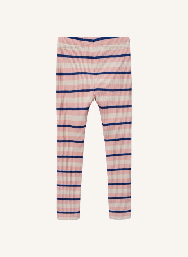 Legging Côtelé Rayé | Rose