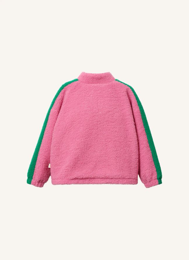 Veste Façon Sherpa Retro | Rose