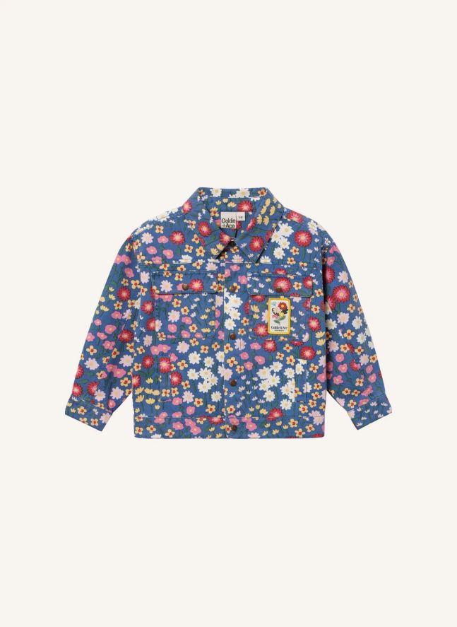 Veste Fleurie Denim | Bleu