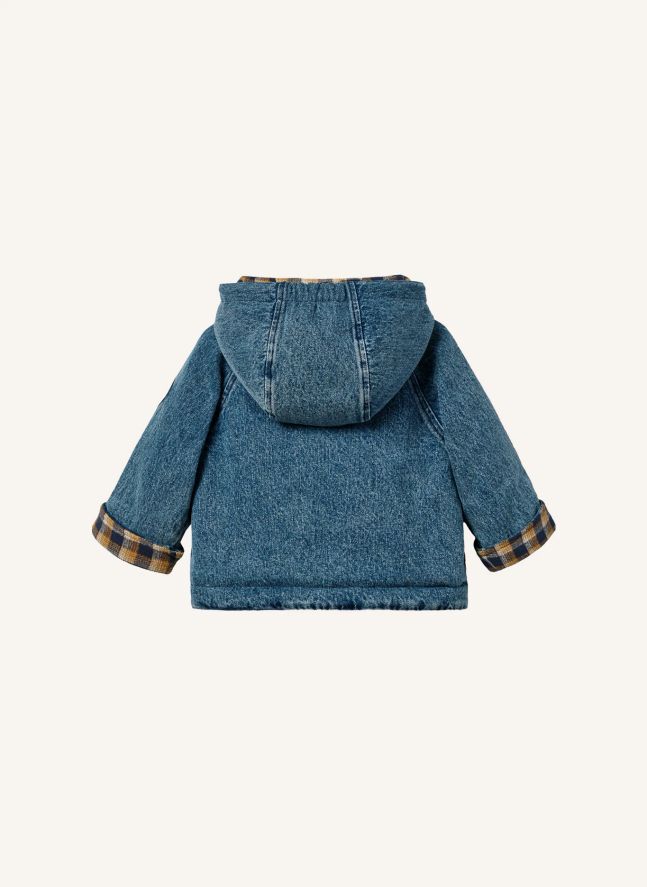 Veste Capuche Denim | Bleu