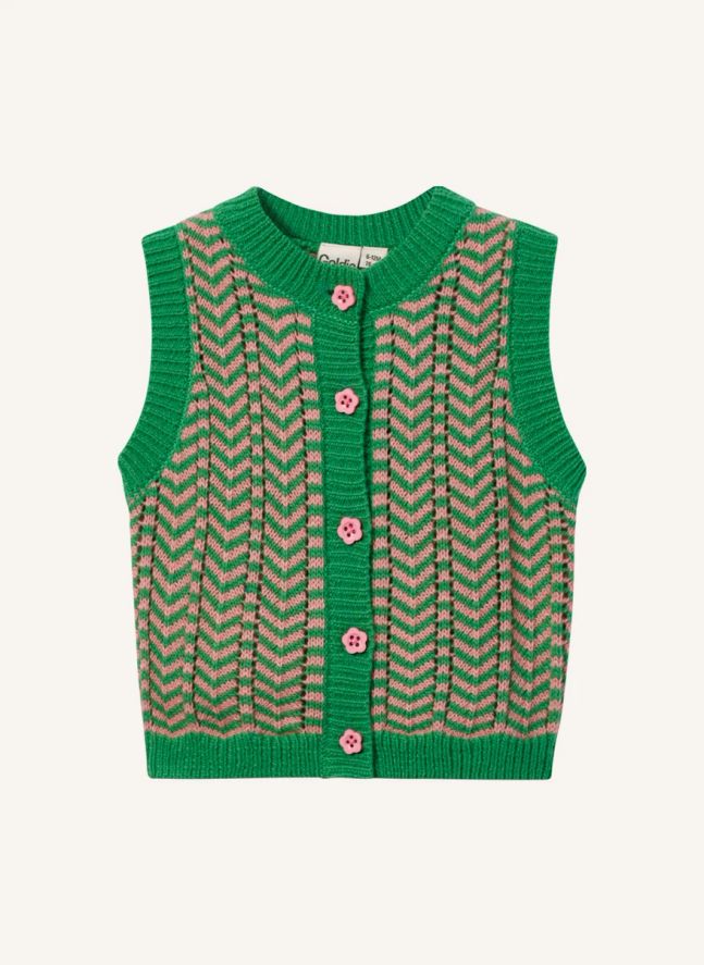 Gilet Sans Manches Sweet | Vert