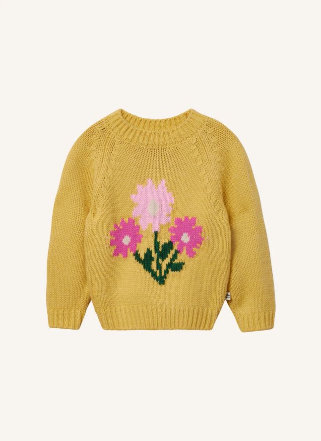 Pull Fleuri | Jaune